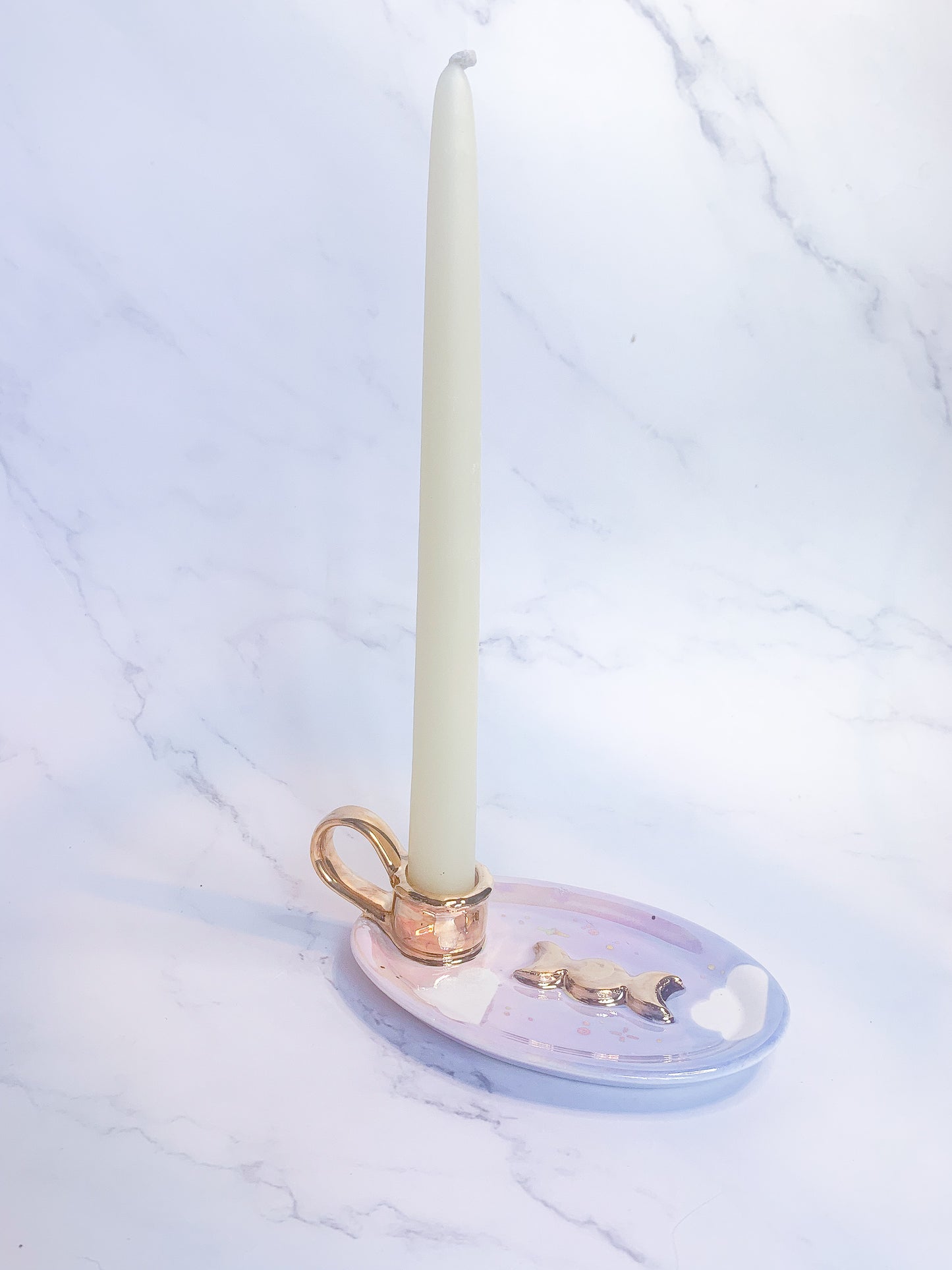 cloudy candlestick holders