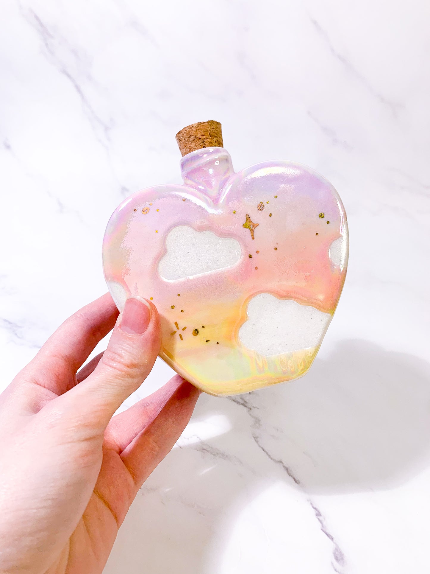 cloudy heart bottles