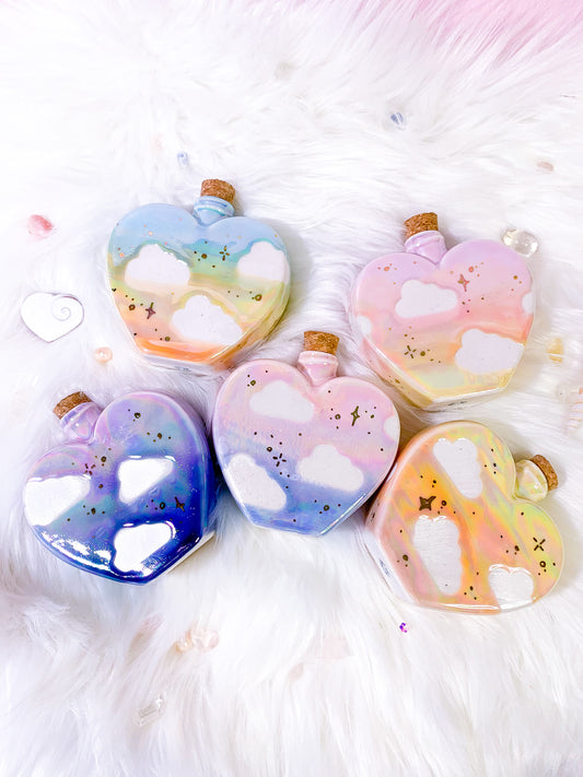 cloudy heart bottles