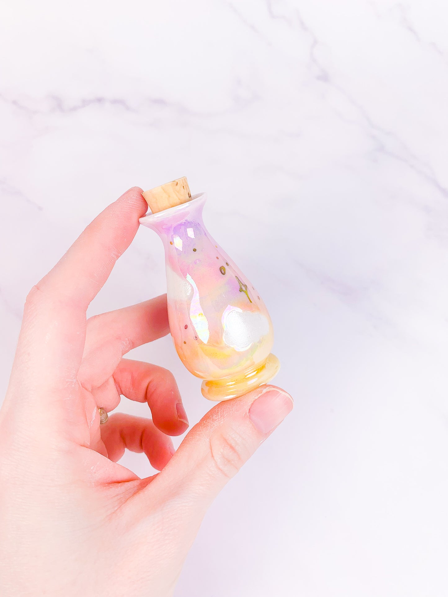 mini cloudy apothecary vials